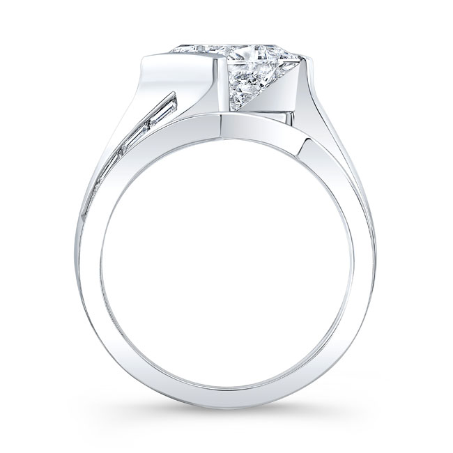 Princess Cut Wide Band Bridal Set Image 2