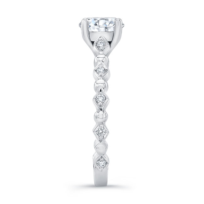 Art Deco Diamond Engagement Ring Image 3