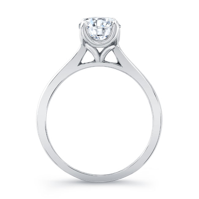 Delicate Curved Solitaire Ring Image 2