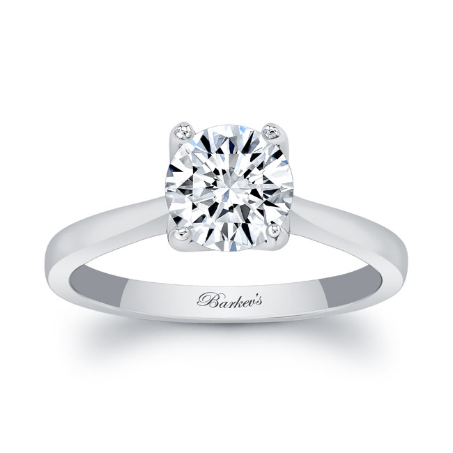 Delicate Curved Solitaire Ring