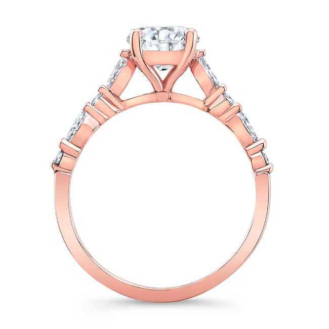 Rose Gold Vintage Style Diamond Ring Image 2