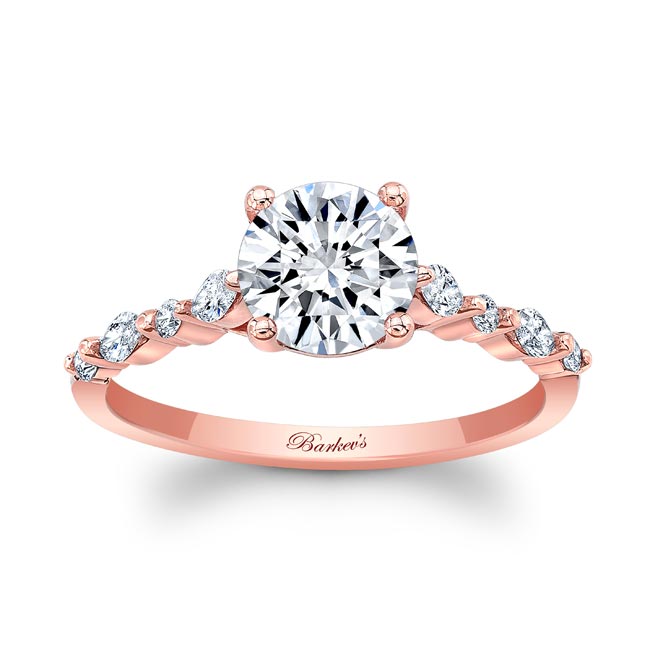 Rose Gold Vintage Style Diamond Ring