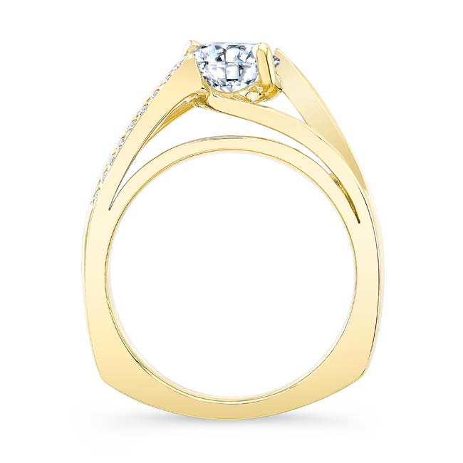 Yellow Gold Pave Diamond Ring Image 2