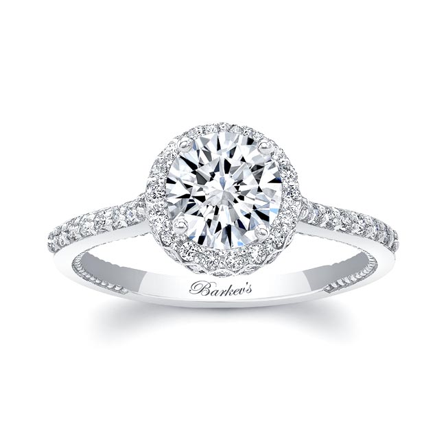 Round Halo Diamond Ring