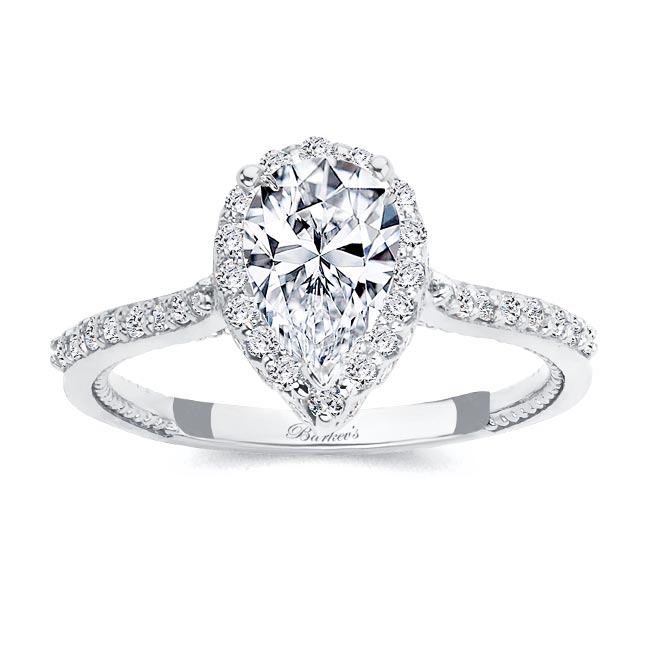 Eva Pear Shaped Halo Ring