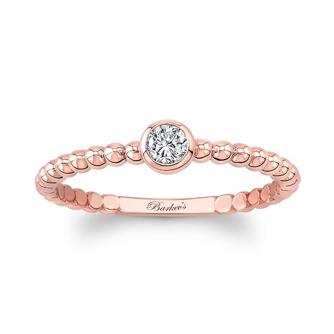 Rose Gold Minimalist Promise Ring