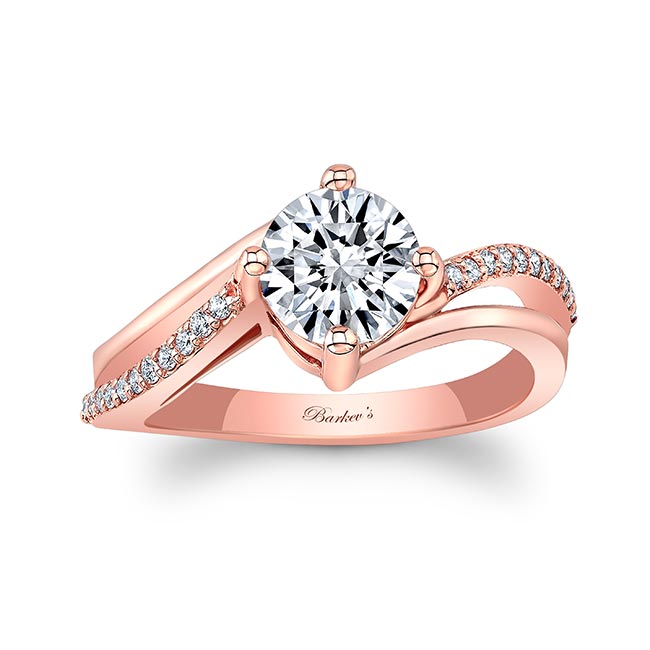 Rose Gold Split Shank Engagement Ring