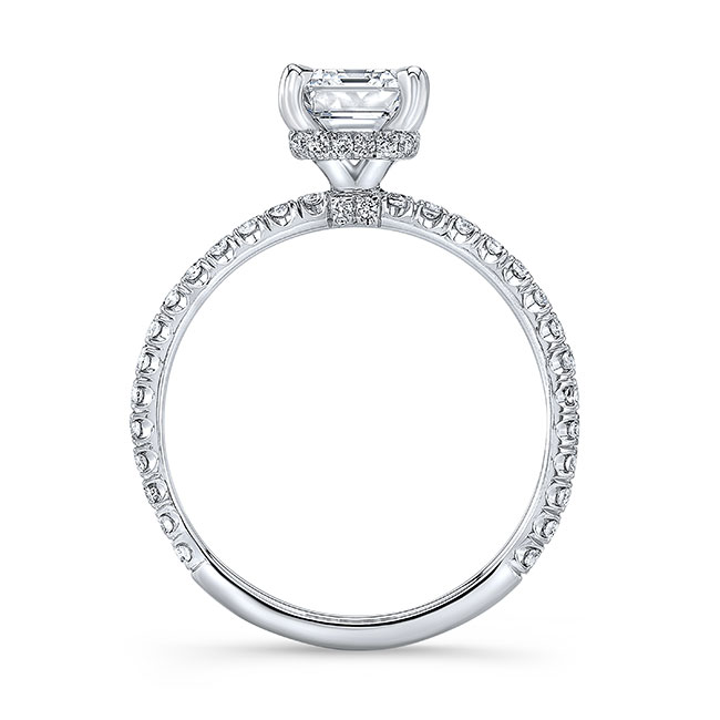 Ella Asscher Cut Diamond Engagement Ring Image 2