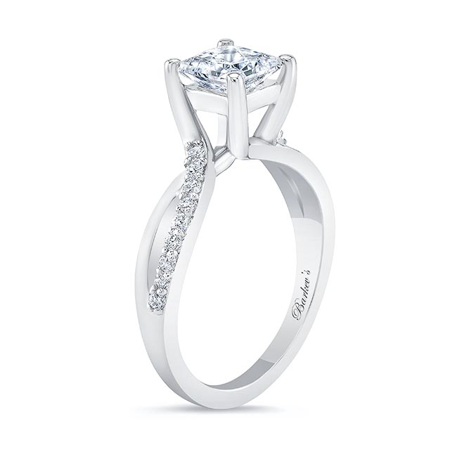 Princess Cut Moissanite Ring Image 2