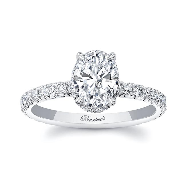 1.25 Carat Oval Moissanite Ring