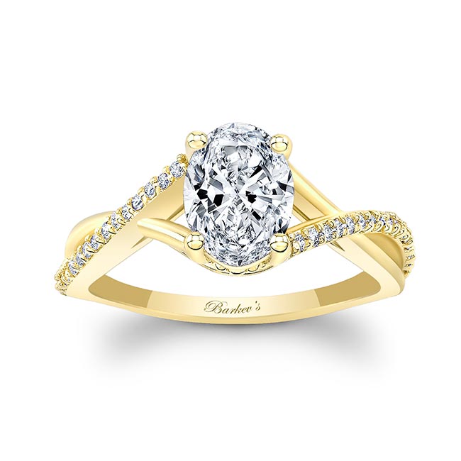 One Carat Oval Diamond Ring