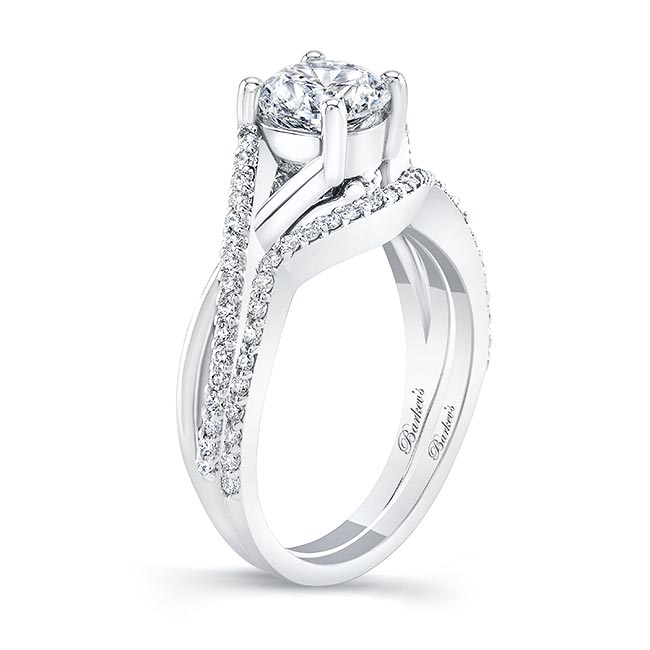 One Carat Moissanite Bridal Set Image 2