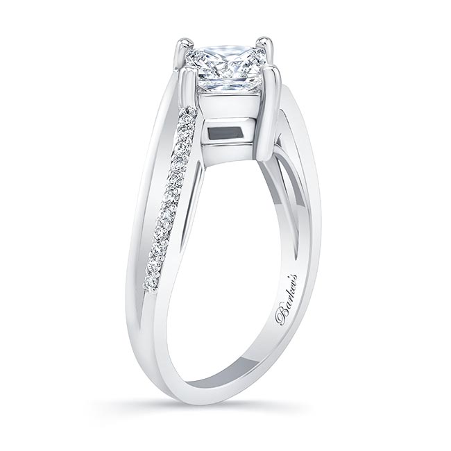 Princess Cut Moissanite Engagement Ring Image 2