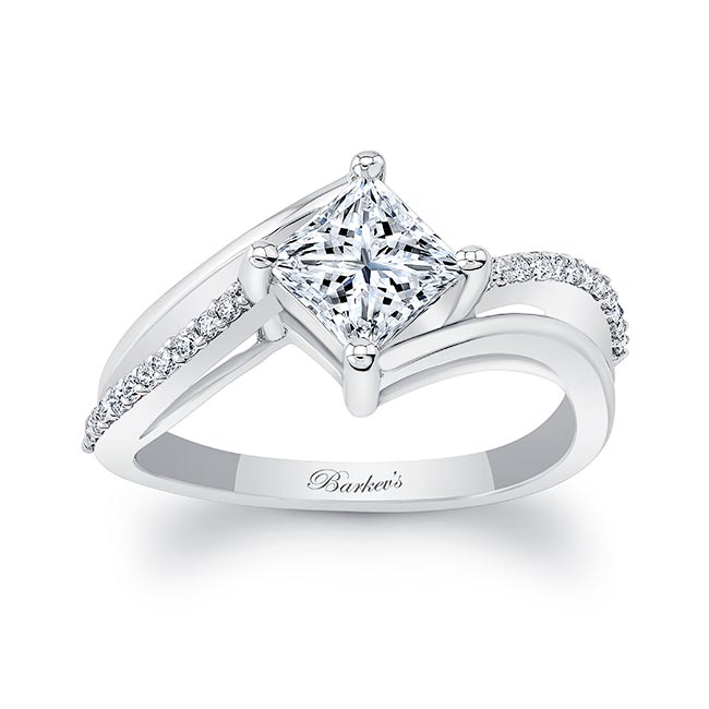 Princess Cut Moissanite Engagement Ring