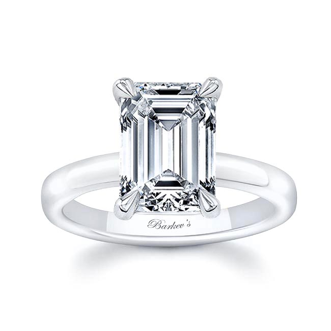 Lori Emerald Cut Solitaire Engagement Ring