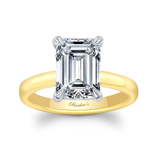 Lori Emerald Cut Solitaire Engagement Ring