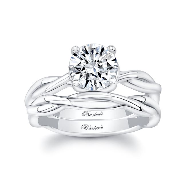 Lab Grown Diamond Twist Solitaire Bridal Set