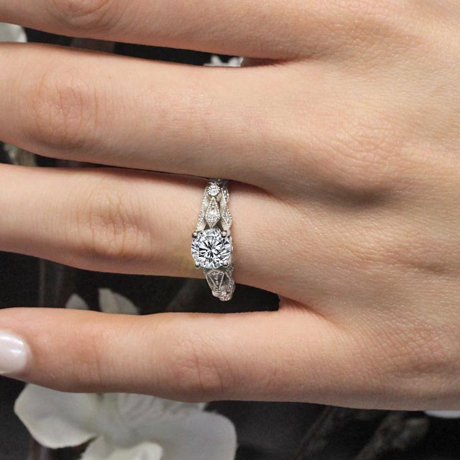 Vintage Moissanite Ring Image 3