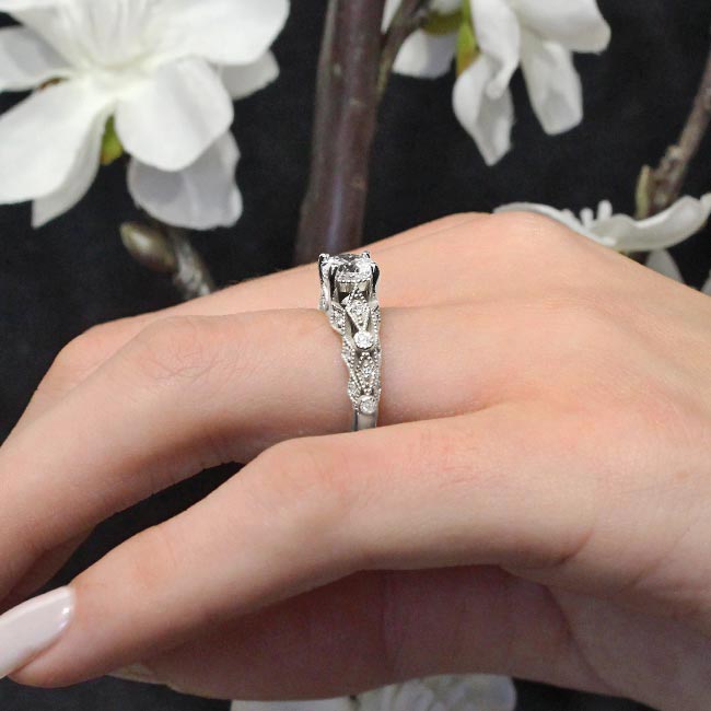 Vintage Moissanite Ring Image 4