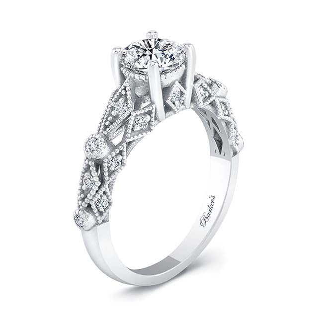 Vintage Moissanite Ring Image 2