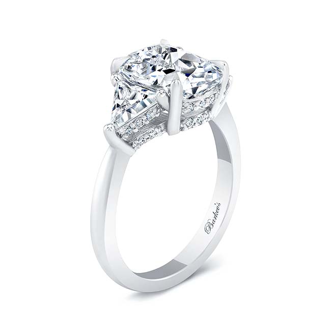 3 Carat Cushion Cut Moissanite Ring Image 2