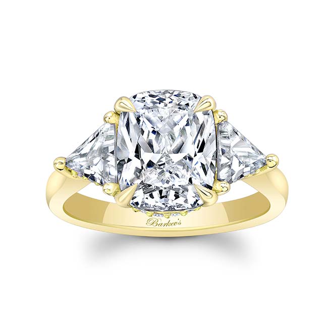 3 Carat Cushion Cut Moissanite Ring