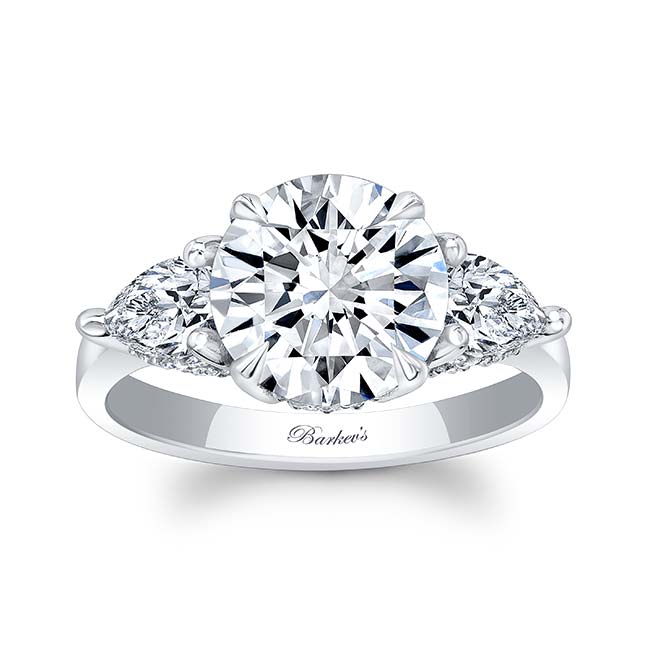 3 Carat Round Moissanite Ring