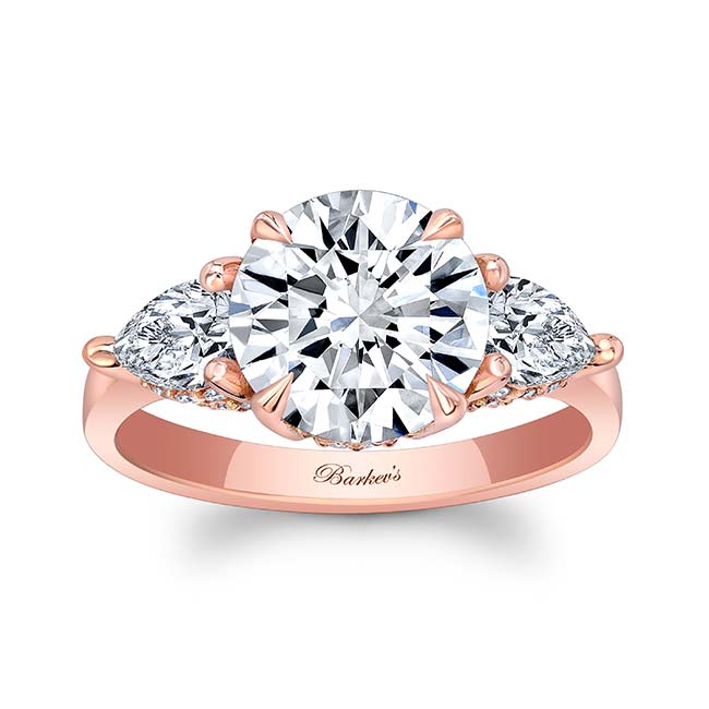 3 Carat Round Moissanite Ring