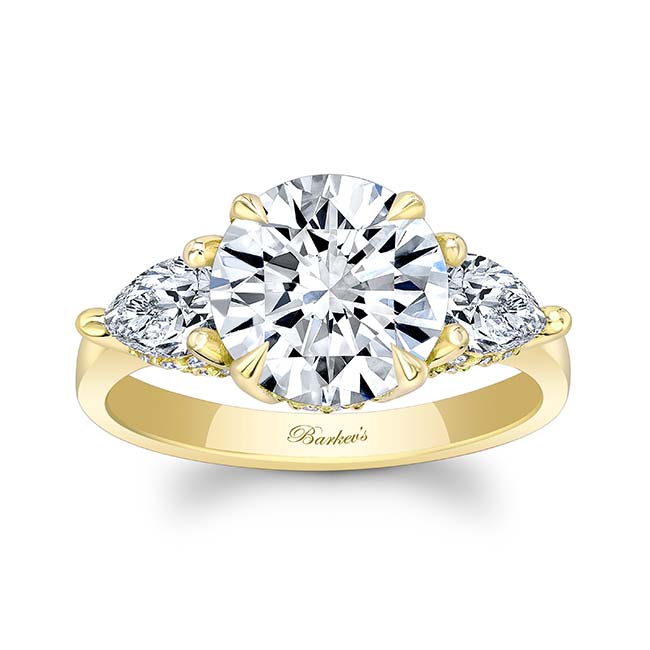 3 Carat Round Moissanite Ring