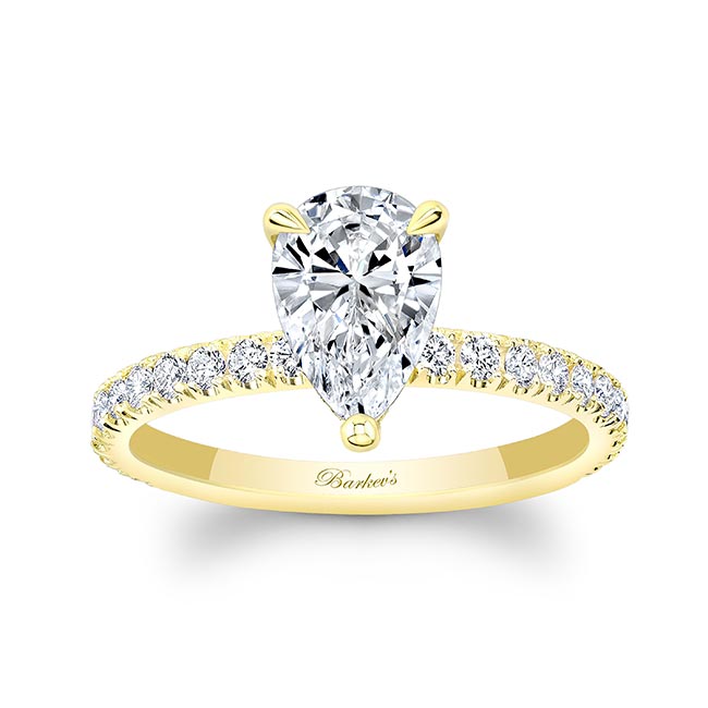 Pear Shape Moissanite Ring