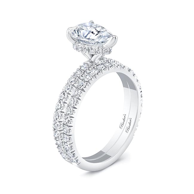 Pear Shape Diamond Wedding Set Image 2