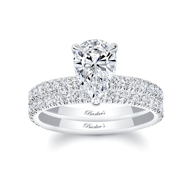 Pear Shape Diamond Wedding Set