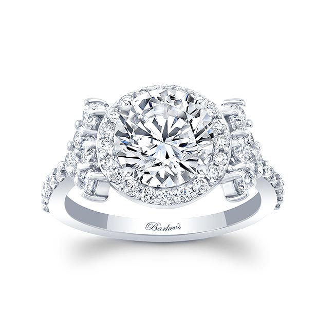 2 Carat Moissanite Cluster Ring