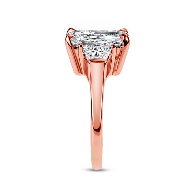 Rose Gold 5 Carat Moissanite Ring Image 2