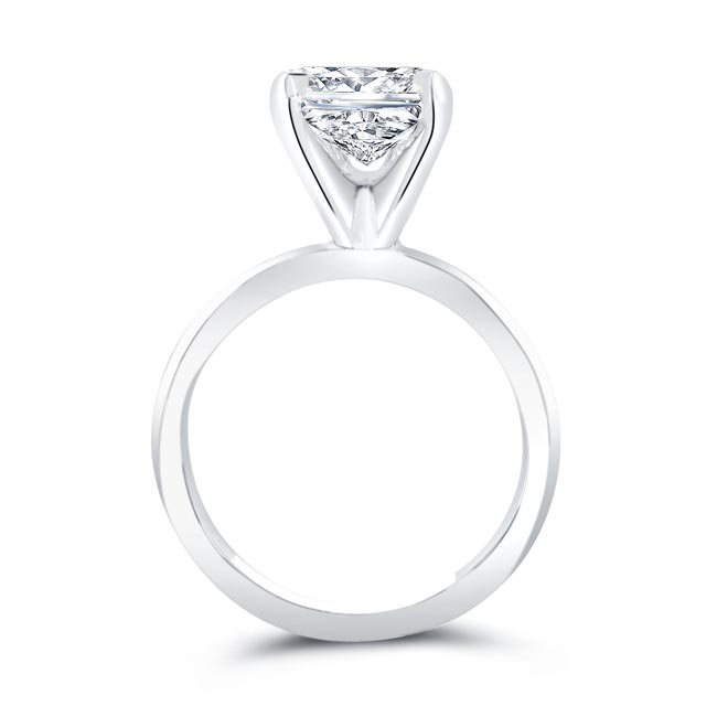 5 Carat Radiant Cut Moissanite Solitaire Ring Image 2