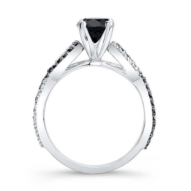 Black Diamond Infinity Ring Image 2