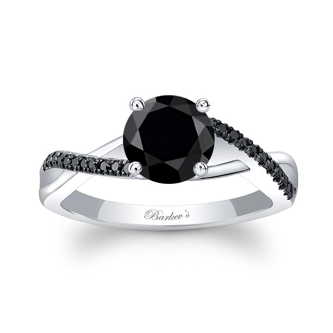 Simple Black Diamond Ring