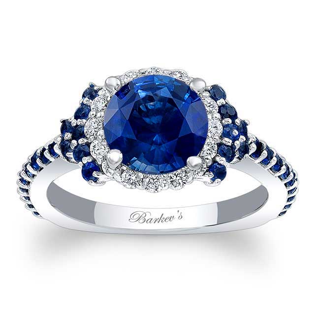 Sapphire Cluster Ring