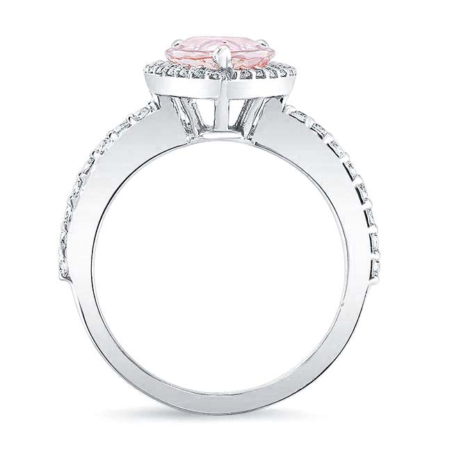 Pear Shaped Morganite Ring Image 2