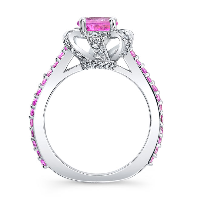 Ribbon Pink Sapphire Ring Image 2