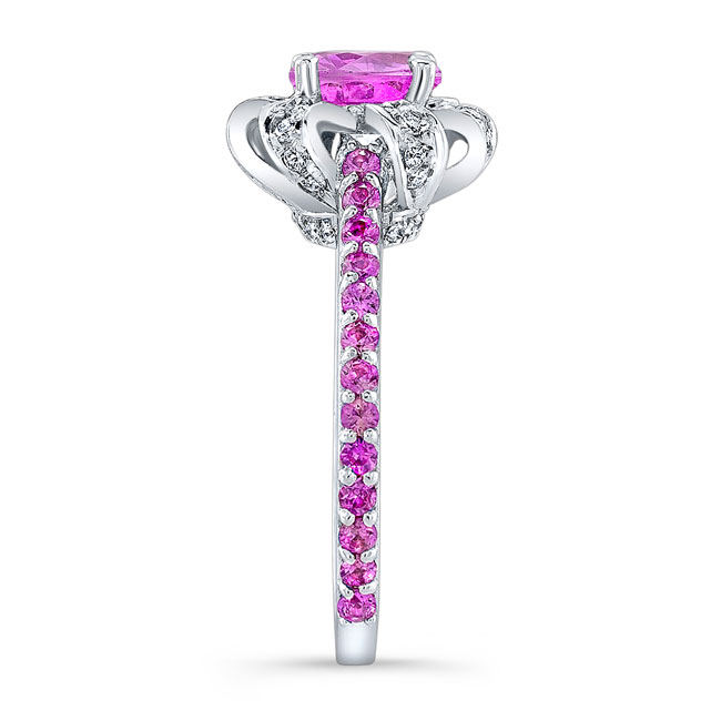 Ribbon Pink Sapphire Ring Image 3