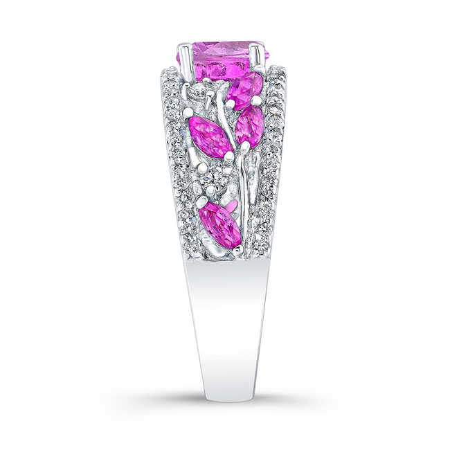 Vine Pink Sapphire Ring Image 3