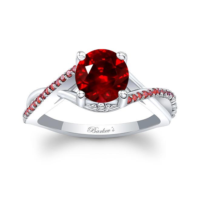 One Carat Ruby Ring