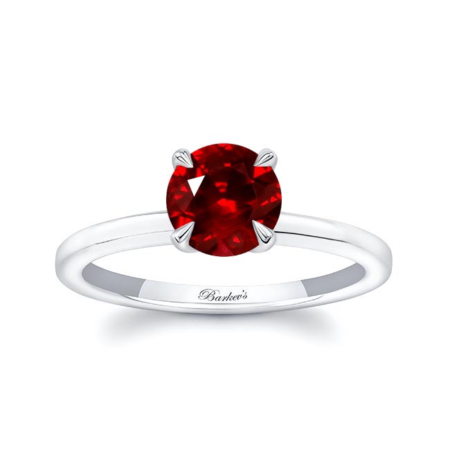 Ruby Solitaire Ring