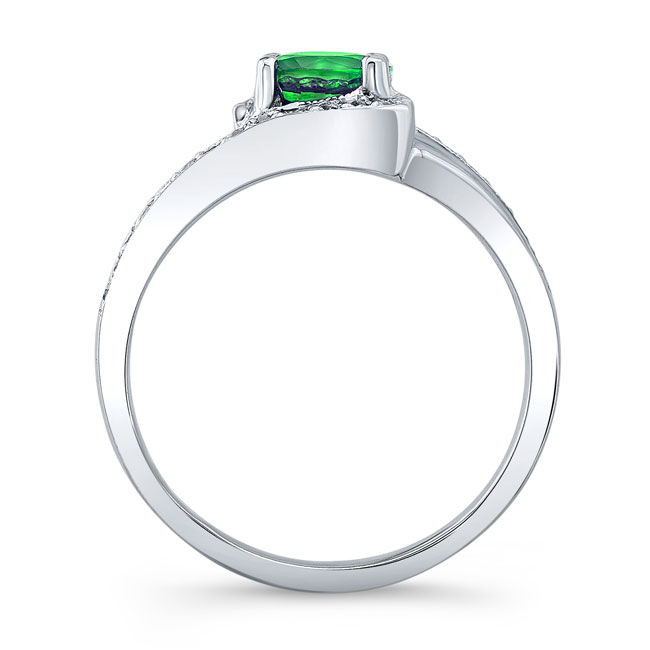 Unique Tsavorite Engagement Ring Image 2