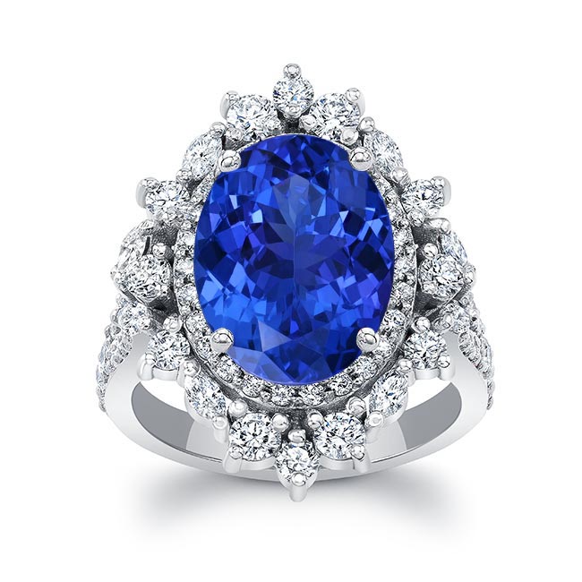 5 Carat Oval Tanzanite Ring