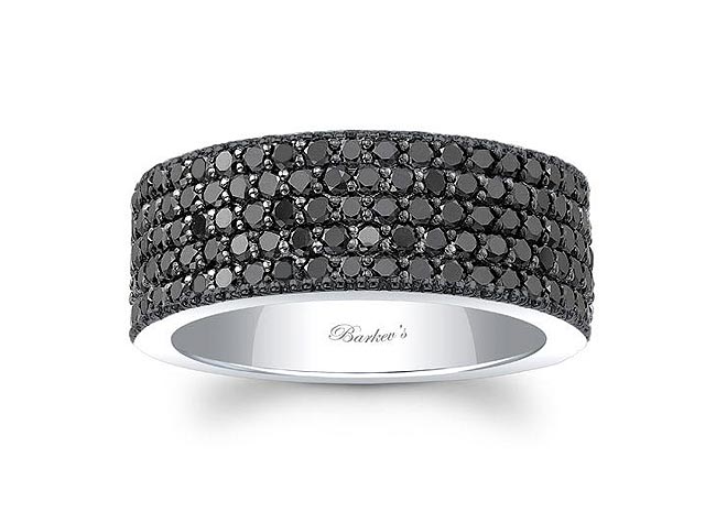 Black Diamond Wedding Bands For Men