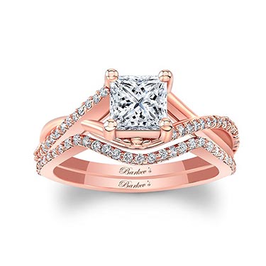 rose gold engagement ring