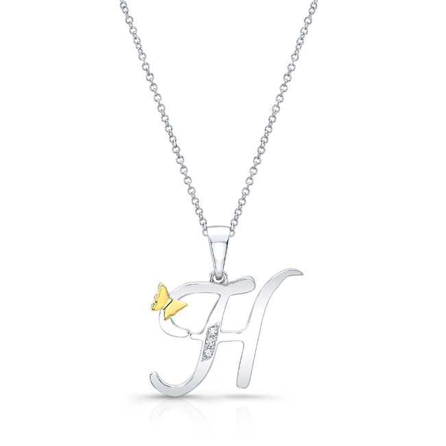 H Initial Necklace