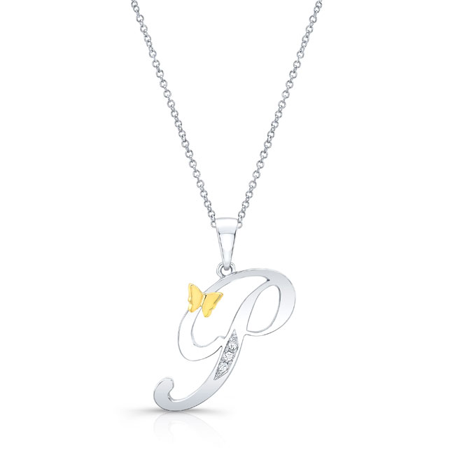 P Initial Necklace